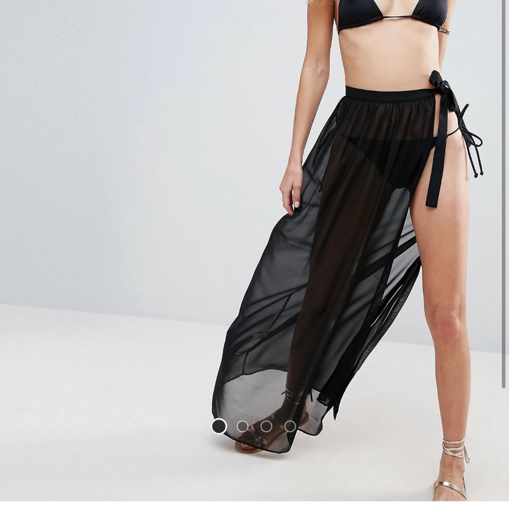 ASOS DESIGN maxi chiffon beach sarong